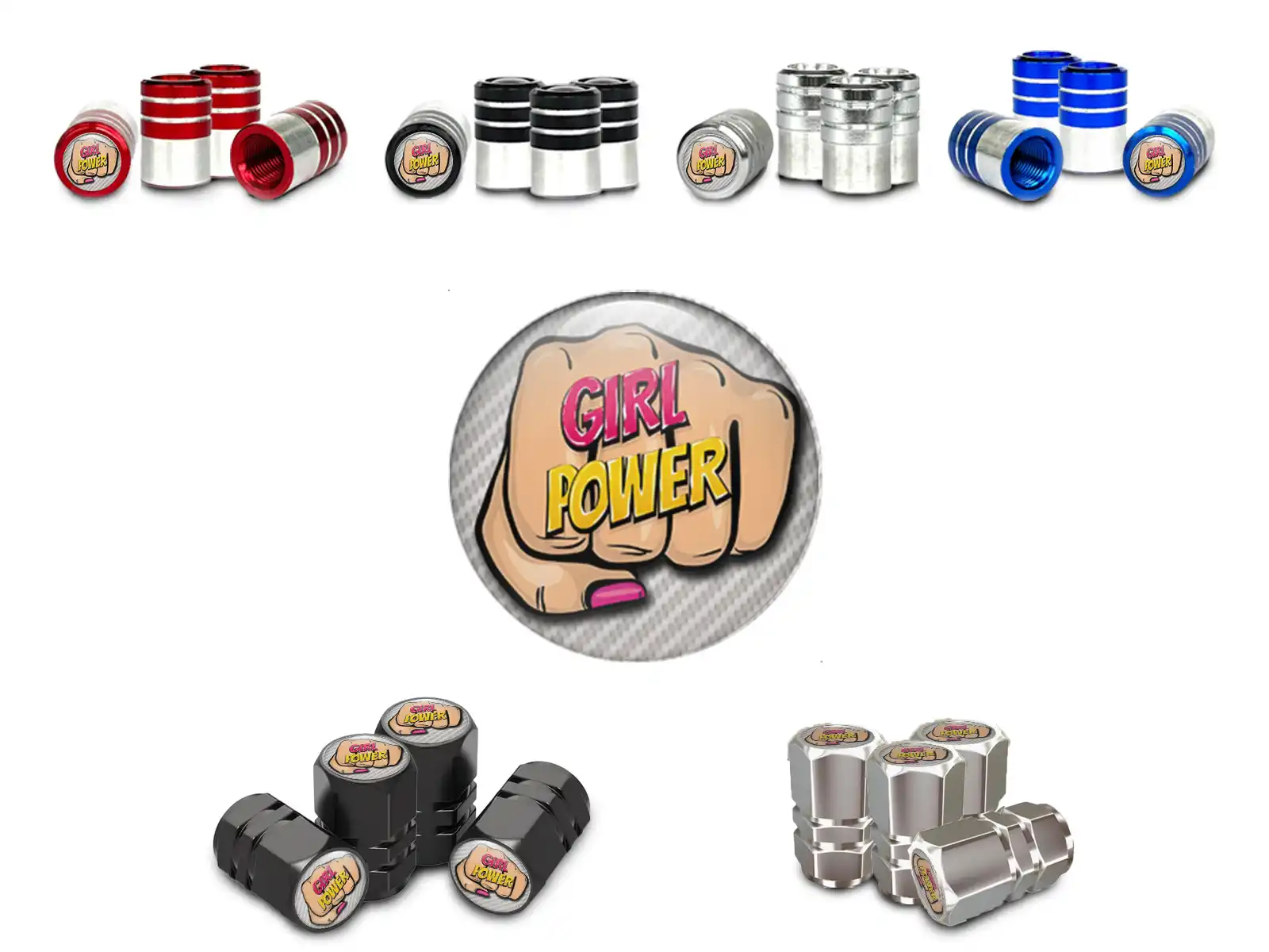 Rims Valve Caps for Car Universal Fitment Look